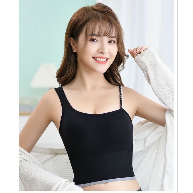 Áo Bra Đúc Su Phối Dây Tết Phong Cách Cá Tính