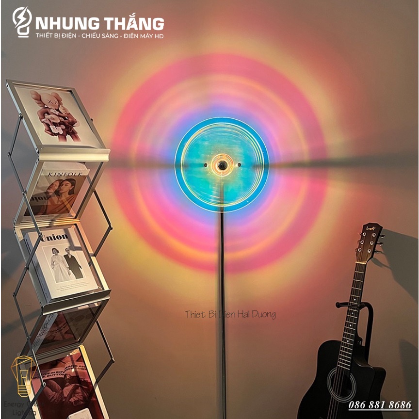 Đèn Bàn Đa Sắc Cầu Vồng Ánh Sáng Siêu Đẹp DB-921,DB-922 - Decor, Sống Ảo Sunset Lamp, Trang Trí Chụp Ảnh