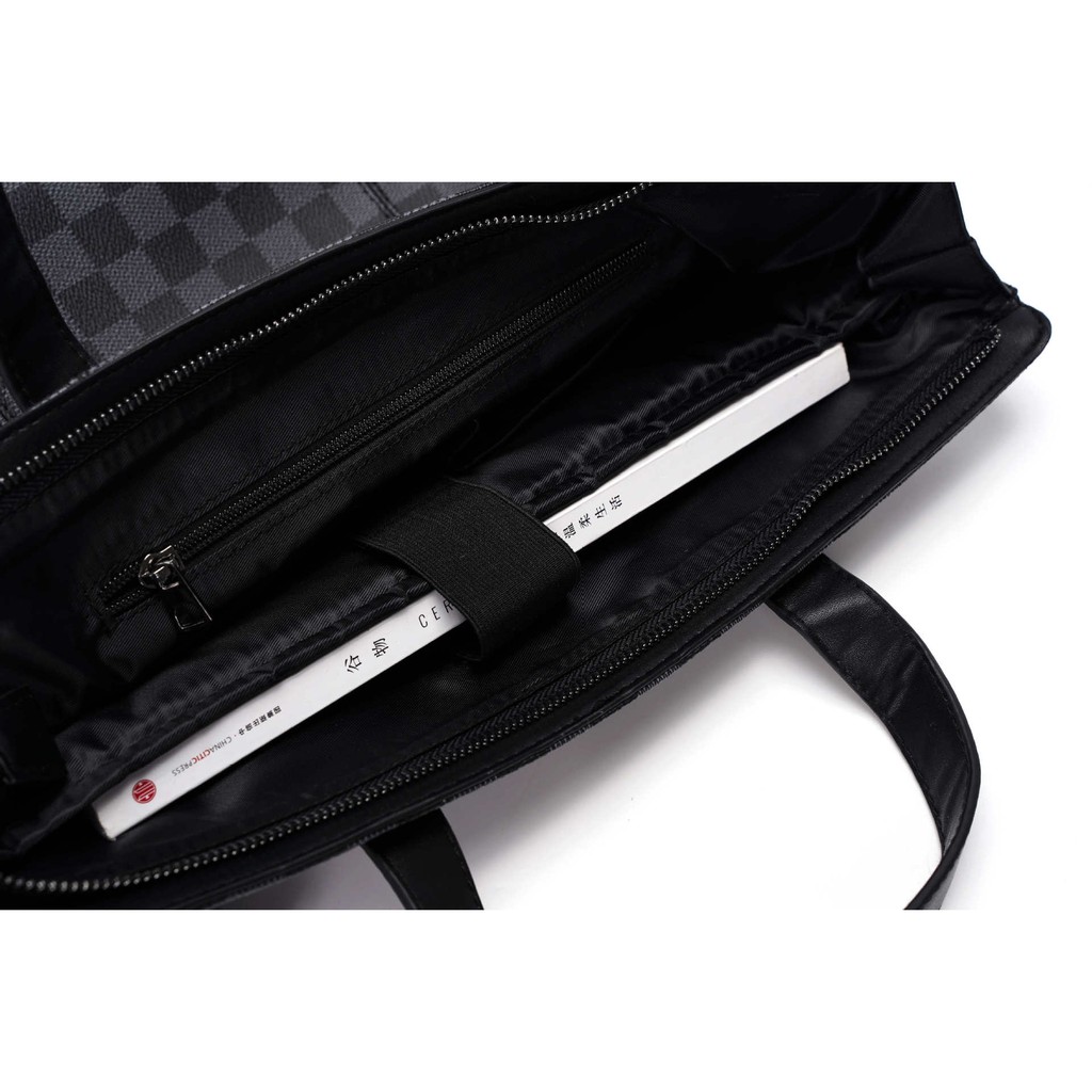 Túi xách công sở nam nữ đeo chéo da PU cao cấp chống sốc chống nước đựng laptop tài liệu máy tính bảng tiện dụng | BigBuy360 - bigbuy360.vn