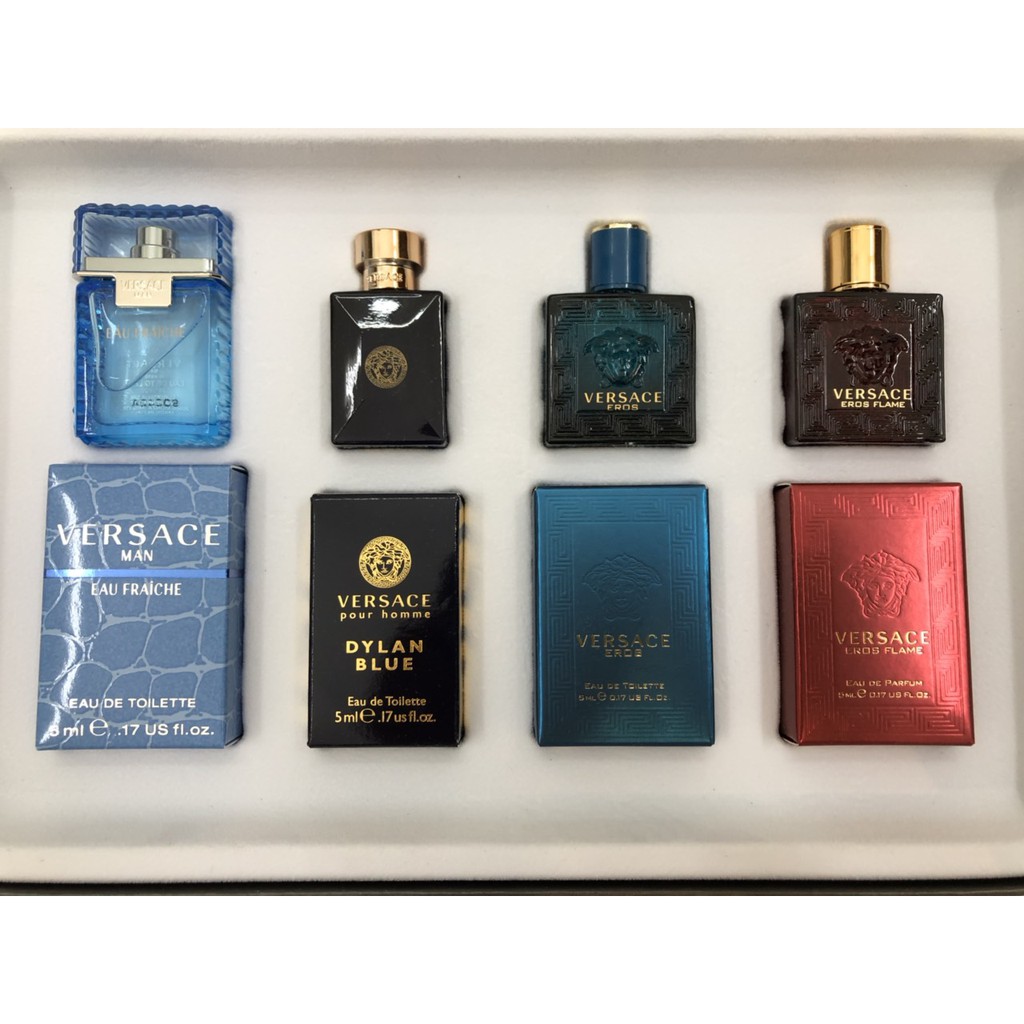 [Auth có bill] Set 4 chai nước hoa nam mini 5ml versace chính hãng . Chính Hãng Có BH . ^ ₆