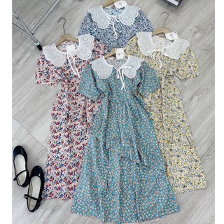 ĐẦM HOA NHÍ TIỂU THƯ ĐUÔI CÁ TẦNG BÈO PHỐI CỔ REN BÈO (NHIỀU MÀU, CÓ ẢNH THẬT)