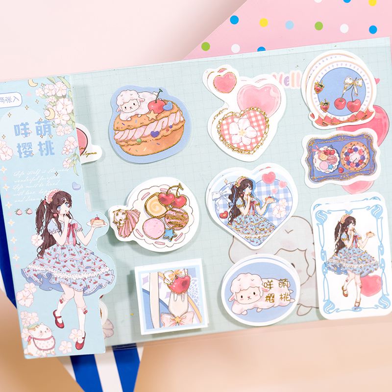 Sticker cute - hình dán hoạt hình, trang trí - Chương phép thuật - 1 pet x 2 tờ