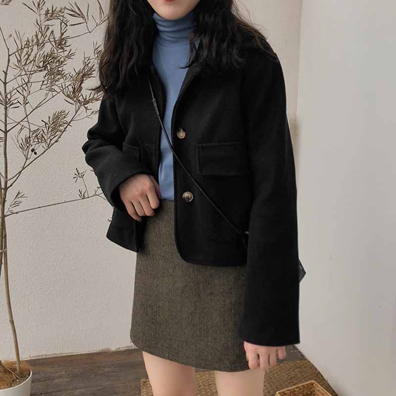 áo dạ ulzzang áo khoác ngắn hàn quốc | BigBuy360 - bigbuy360.vn