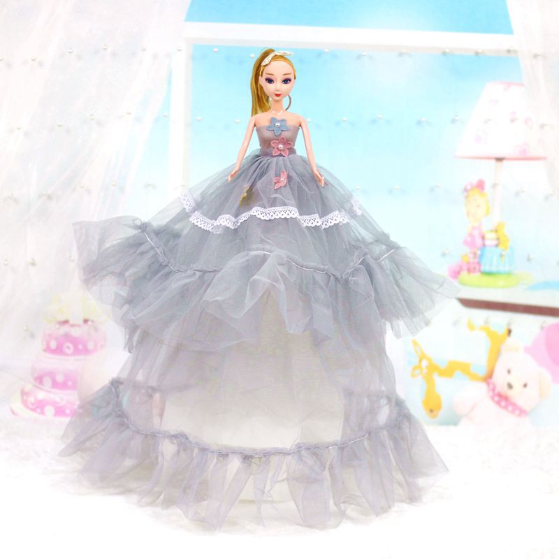 Búp Bê Barbie Mặc Đồ Cưới Cỡ Lớn 52cm