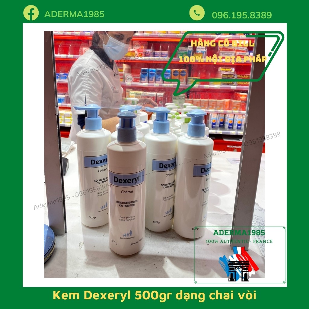 Kem Dexeryl, Hàng nội địa Pháp dưỡng da, giảm nẻ, giàm chàm, giảm da cơ địa, cho da bé mịn màng_Sữa Paris Aderma