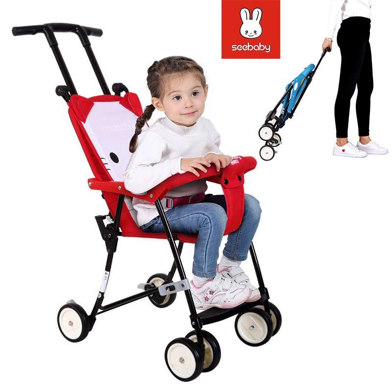 [Hot] Xe đẩy du lịch gấp gọn siêu nhẹ Seebaby QQ1-2