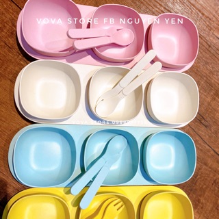 Set bát ăn dặm sợi tre cho xuất Hàn