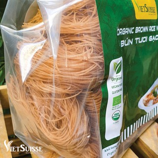 Bún phở hữu cơ Vietsuisse organic (70gr x 15 vắt) - Chứng Nhận Hữu Cơ Châu Âu