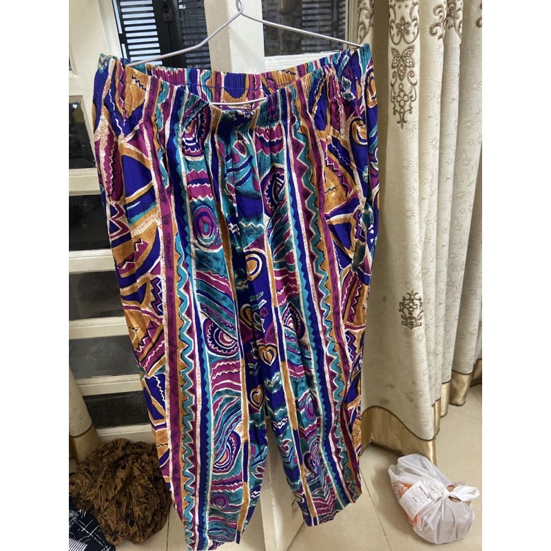 quần baggy lưng chun họa tiết siêu đẹp độc lai szxl