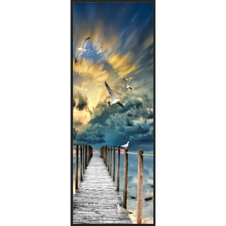 Tranh dán tường chim Hải Âu kích thước 177cm x 64 , có keo mặt sau