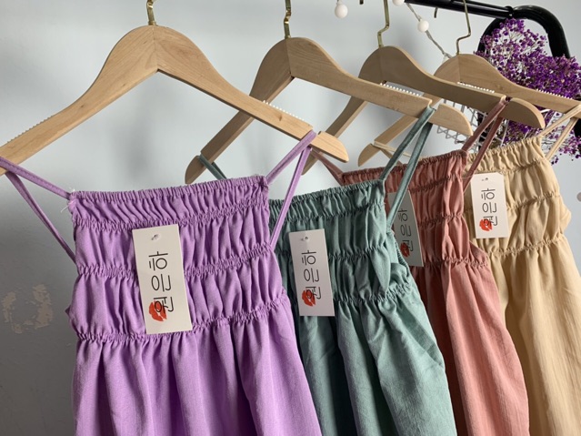 ĐẦM ĐŨI SUÔNG - VÁY MAXI đũi cổ yếm thắt eo chun ngực | BigBuy360 - bigbuy360.vn