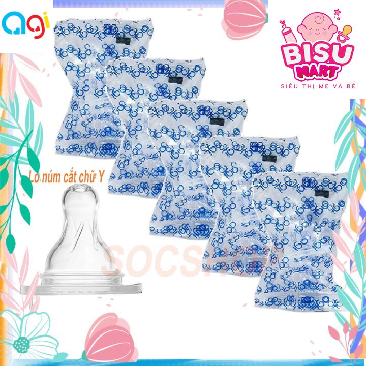 Combo 5 Núm vú Cổ Hẹp AGI SIZE S, M, L