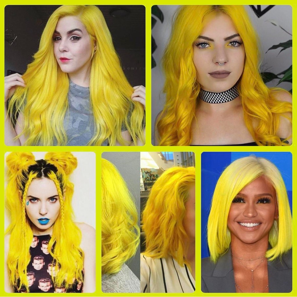 Thuốc Nhuộm Tóc Màu Vàng Chanh Yellow 0/33 Hair Dye Cream