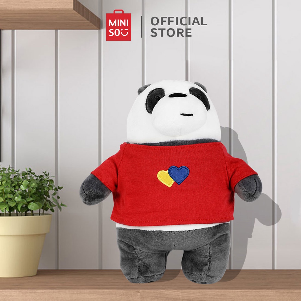 Gấu bông mềm mịn chất liệu cao cấp We Bare Bears Miniso