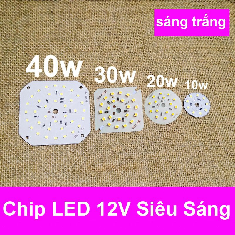 Chip LED 12V Sáng Trắng nhiều công suất 10w 20w 30w 40w | BigBuy360 - bigbuy360.vn