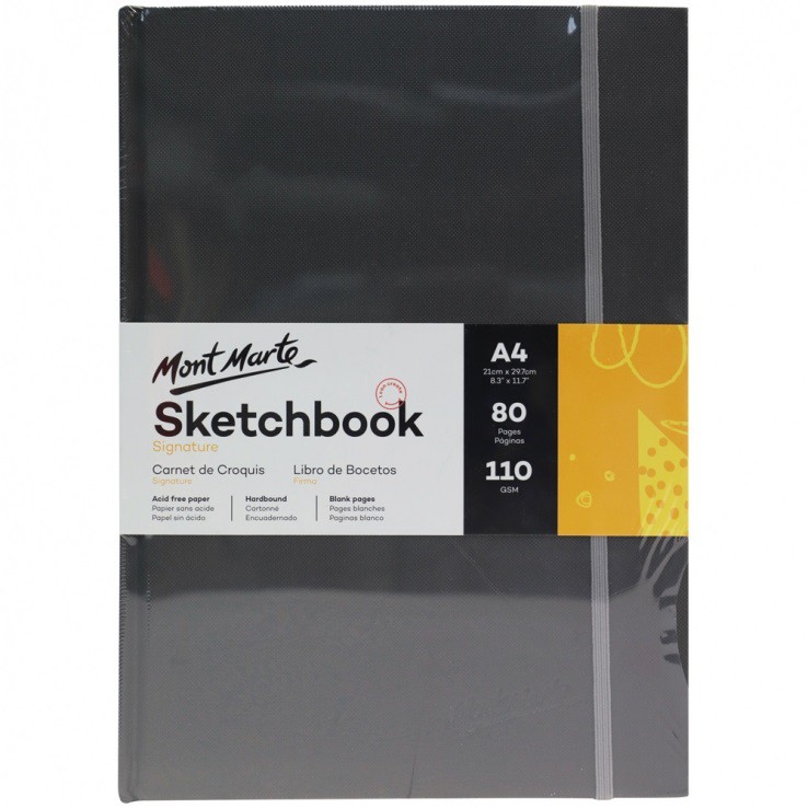 SỔ PHÁC THẢO MONT MARTE HARDBOUND SKETCH BOOK - 110 GSM 80 TỜ SIZE A5/A4/A3