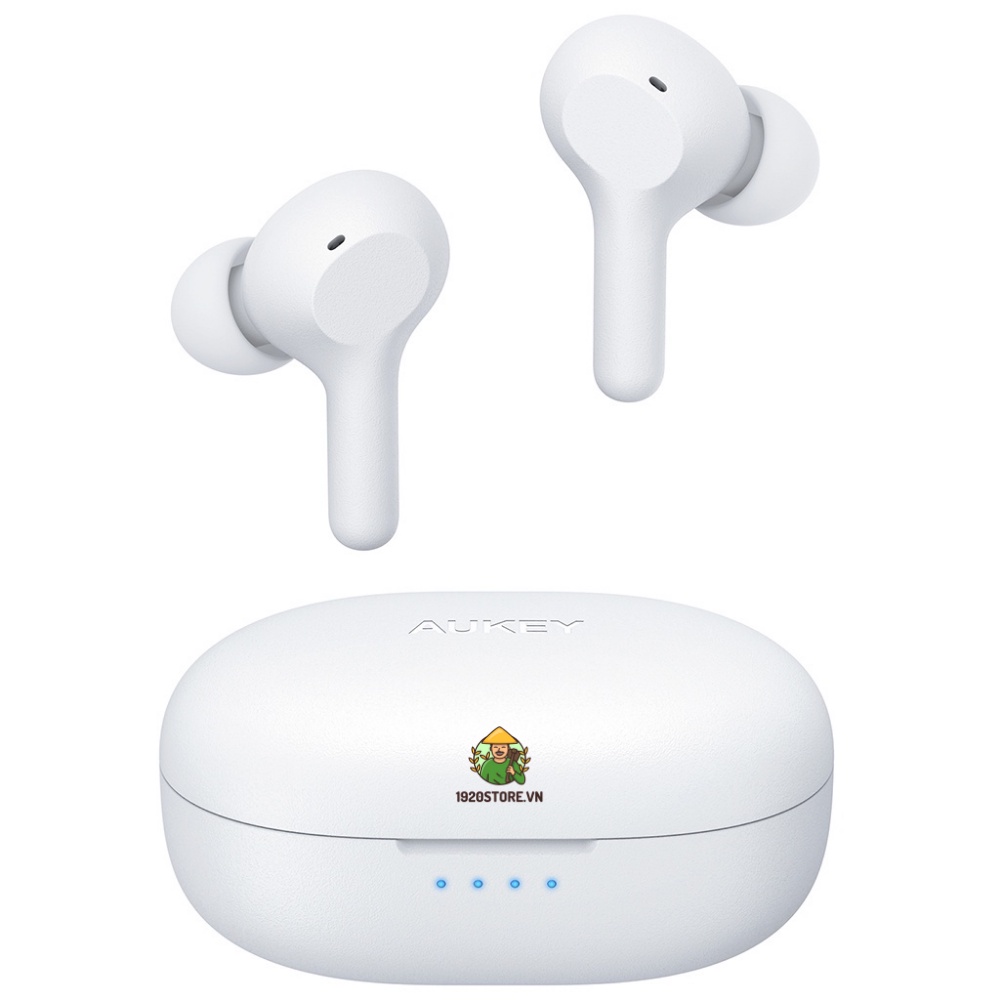 Tai Nghe True Wireless AUKEY EP-T25, BT 5.0, Pin Lên Tới 30H, Cảm Ứng, Chống Nước IPX5 - Chính Hãng BH 18T