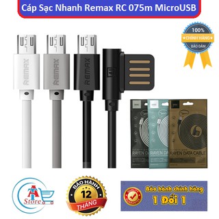 Cáp sạc nhanh remax rc 075m microusb chính hãng