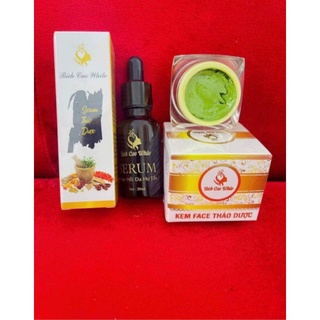 Combo trà xanh thảo dượcvà serum thảo dược Bích Cao White