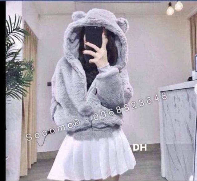 Áo lông tai gấu 2 lớp cực đẹp_DH1800 TUYỂN SỈ | BigBuy360 - bigbuy360.vn