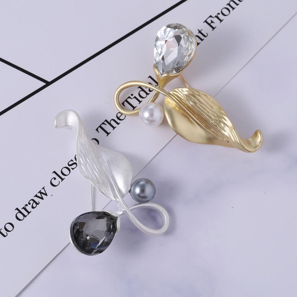 Phiên Bản Hàn Quốc FORBETTER|Ghim Cài Áo Hình Hoa Đính Ngọc Trai|Nơ Lá Tùy Chỉnh Lông Vũ / Nhiều Màu