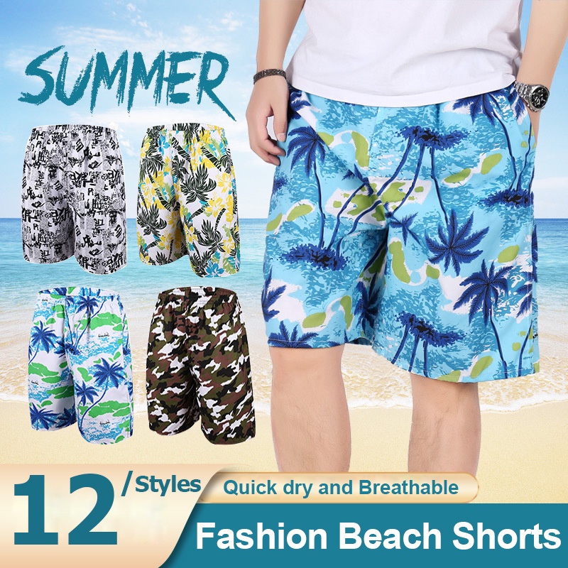 Quần Short Thể Thao Ống Rộng Size Lớn Thoáng Khí Thời Trang Đi Biển Cho Nam