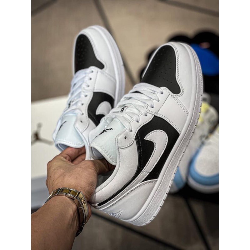 Giày JORDAN 1 Panda màu trắng đen cổ thấp, Giay Sneaker JD1 Low hot trend,chạy bộ,tập gym,đi học full box bill