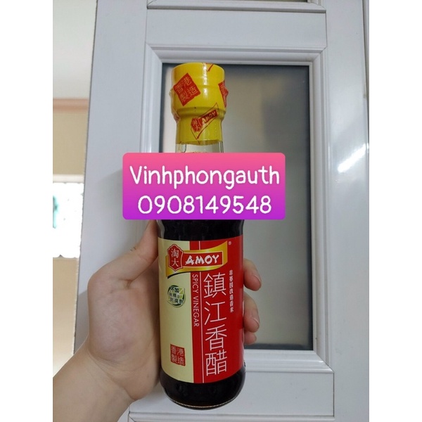 Giấm Gạo Hương dùng làm Mì Trộn, Cơm Thố Hong Kong 250ml hiệu Amoy cao cấp