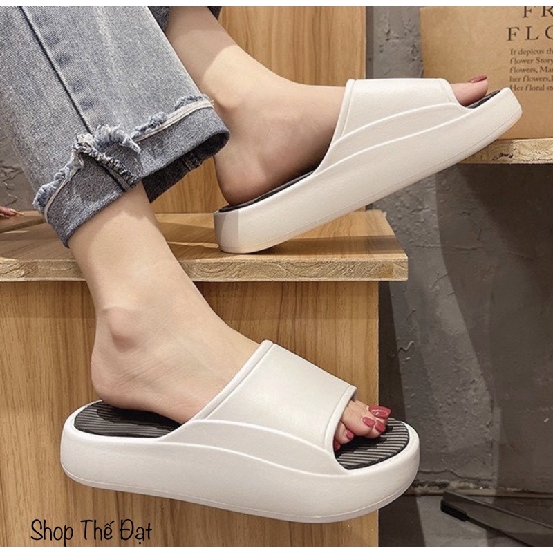 Dép bánh mì nam nữ đế cao 5cm loại 1 hot năm 2022