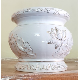 Bát nhang bạch ngọc cao 14cm số 3