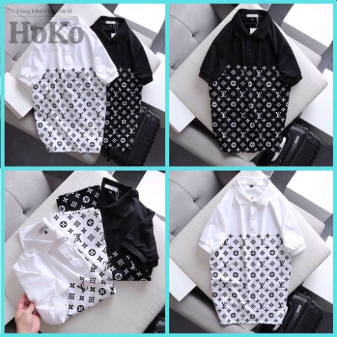 Áo Thun Có Cổ Nam, Áo Thun Cổ Trụ Nam Họa Tiết Cao Cấp, Chất liệu Cotton Mặc Như Không Mặc HOKO