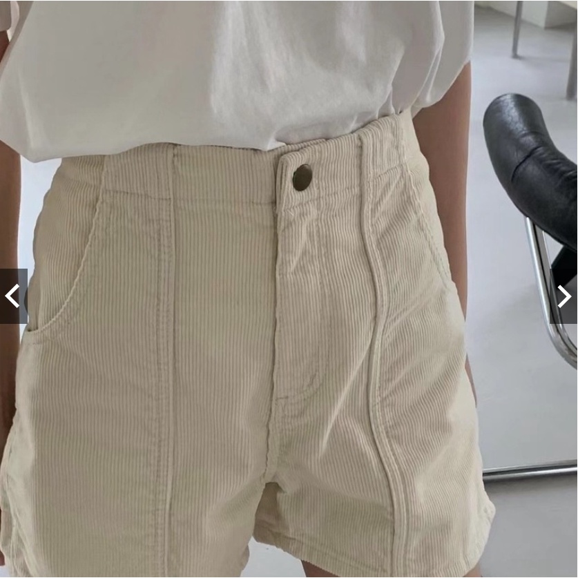 Quần Short Nhung Tăm Lưng Chun Ống Rộng, Form Chử A Siêu Tôn Dáng
