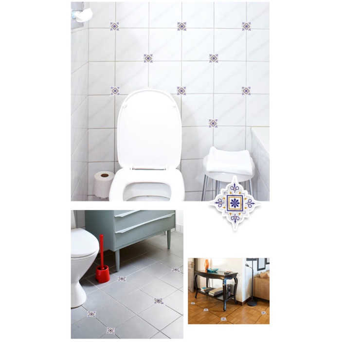 Decal gạch bông  -  Decal dán chân gạch bông cổ điển sang trọng