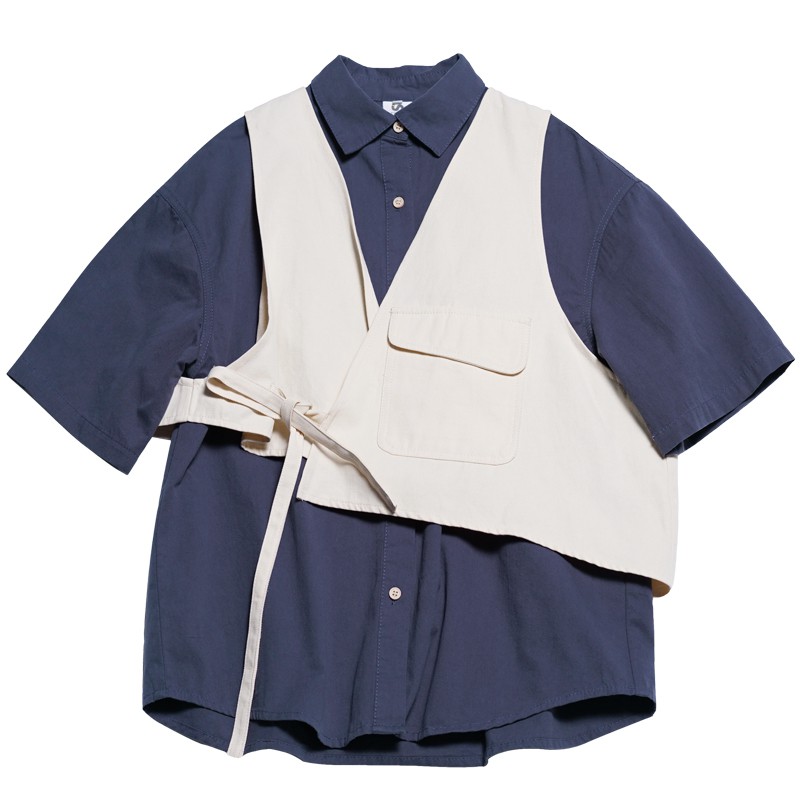 Áo Thun Tay Ngắn Giả Lớp Thời Trang Cho Nam | BigBuy360 - bigbuy360.vn