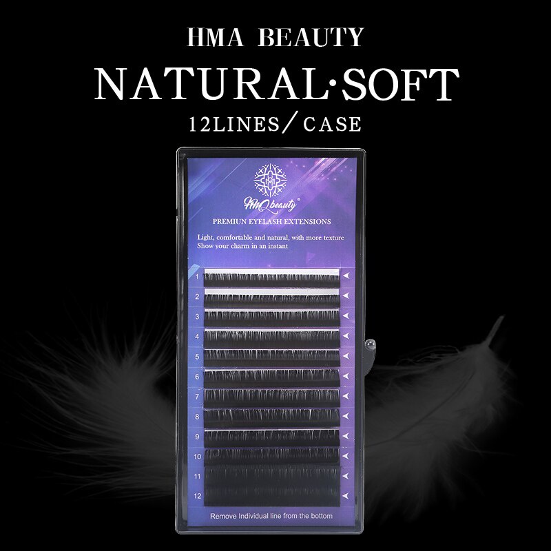 Năm hộp C D quánh lông mi giả được tạo bằng lông mi giả bằng tay giả