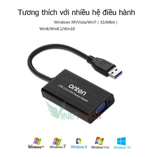 Cáp chuyển usb 3.0 sang vga onten -dc3277