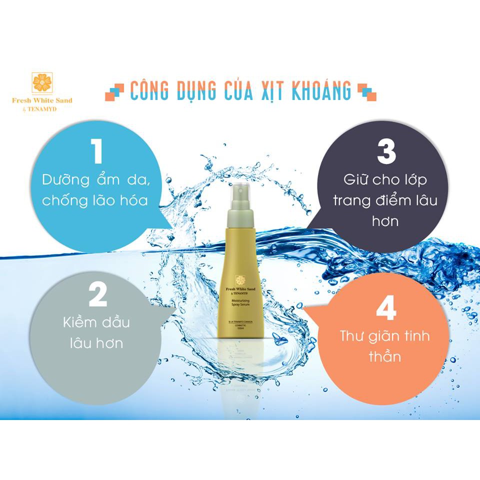 Nước dưỡng dạng xịt phun sương TENAMYD (Xịt khoáng Tenamyd) - Moisturizing Spray Serum 120ml