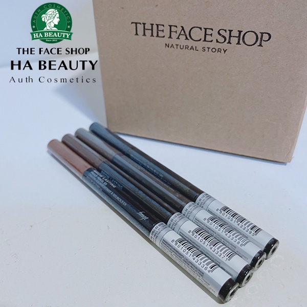 Chì kẻ mày chống trôi trang điểm chân mày lông mày The Face Shop fmgt Brow Lasting Proof Pencil Ex 0.2g
