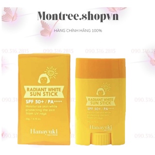 Sáp Chống Nắng Hanayuki Radiant White Sun Stick