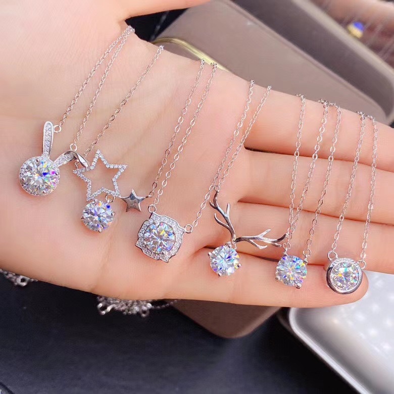 Vòng cổ Mặt Hình Thỏ Moissanite XINGX HW-JHS2-P Nhập Khẩu Mỹ Cho Nữ