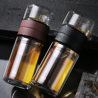 Bình trà thủy tinh 2 tầng cao cấp