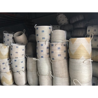 Giỏ cói xiên có nắp