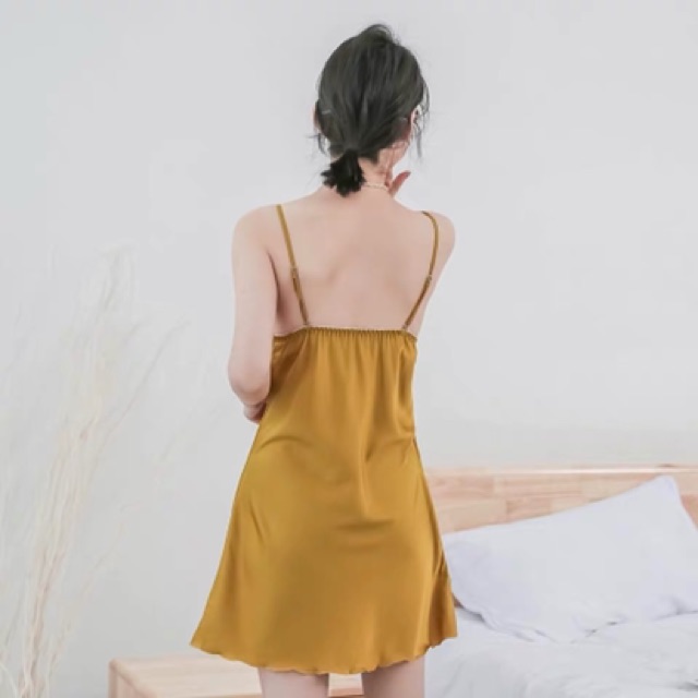 (NOW SHIP GIAO NHANH 1H) Sx 658 váy ngủ lụa satin -Đầm ngủ cao cấp - MinhTrang | BigBuy360 - bigbuy360.vn
