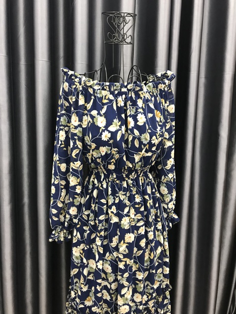 COM BO 02 ĐẦM MAXI BẸT VAI