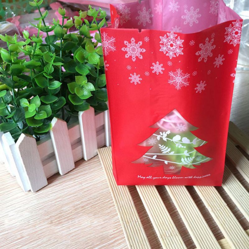 50 túi đựng kẹo hình cây thông Giáng Sinh