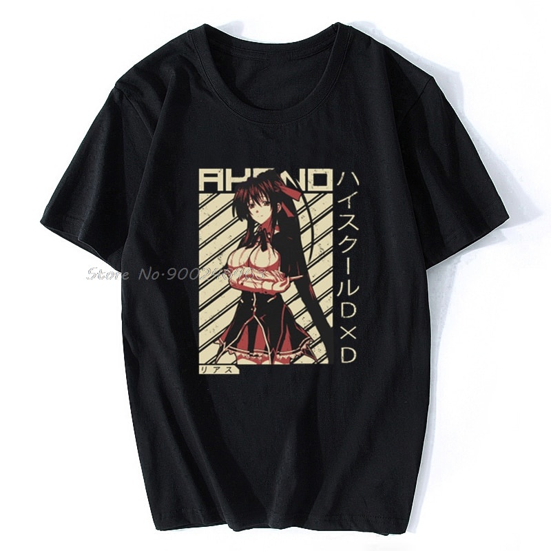 Áo nam Akeno Himejima Highschool DxD Wifu Anime Áo thun Nữ Áo thun Cotton Tee Áo Anime Harajuku Dạo 
