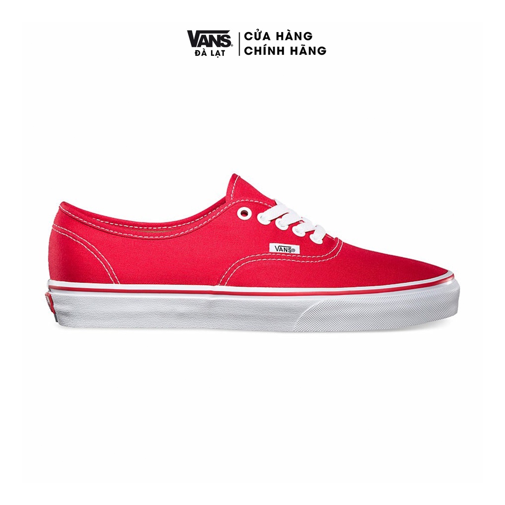 Giày Sneaker Vans Unisex màu đỏ cổ điển - Vans Authentic Red White - VN000EE3RED