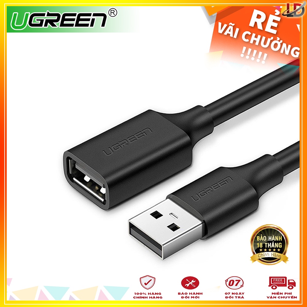 Cáp USB 2.0 Nối Dài 0,5M - 5m Ugreen US103 (10313,10314,10315,10316,10317,10318)