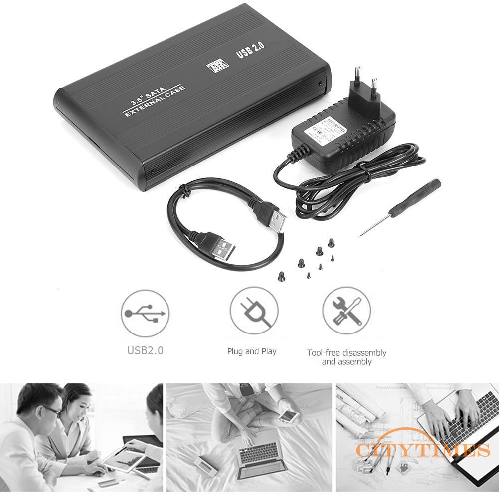 Hộp Đựng Ổ Cứng Sata Sang Usb2.0 3.5 Inch | BigBuy360 - bigbuy360.vn