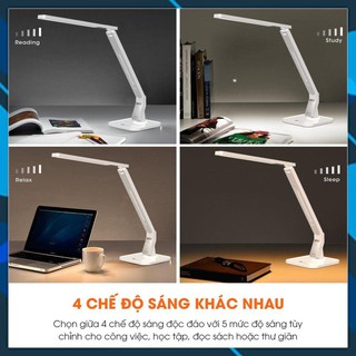 - đèn học chống cận taotronics tt-dl02, 14w, 4 chế độ sáng hẹn giờ